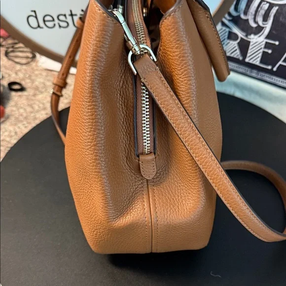 Kate Spade Brown Leather Shoulder Bag EUC - Picture 5 of 9